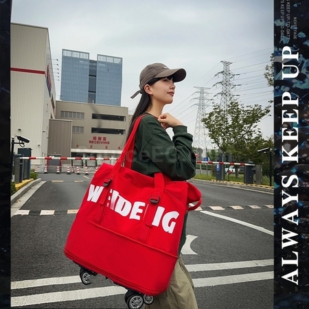 禮品訂造旅行可伸縮帶輪滑旅行袋紀念品