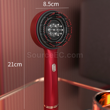 禮品訂造頭皮電動按摩梳生髮儀紅光養髮梳紀念品
