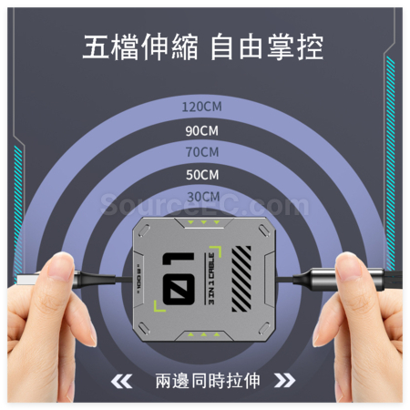 禮品訂造三合一伸縮數據線紀念品