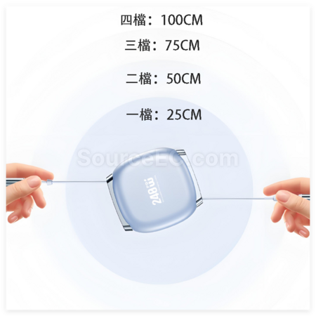 禮品訂造240W伸縮快充數據線紀念品