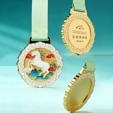 禮品訂造馬年金屬獎牌紀念品