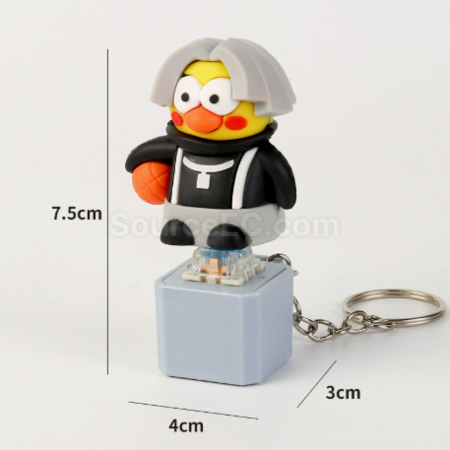 禮品訂造解壓發聲燈光按鍵掛件紀念品