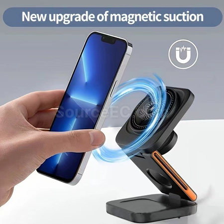 禮品訂造三合一磁吸無線充紀念品