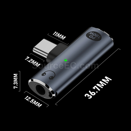 禮品訂造Type-C二合一耳機充電擴充器紀念品
