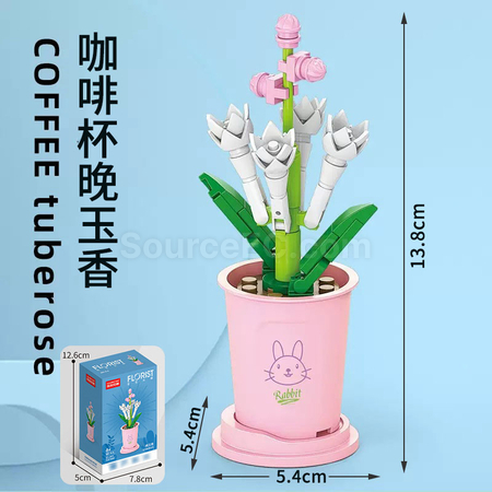 禮品訂造咖啡杯植物系列積木-12星座系列紀念品
