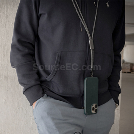 禮品訂造地球叔叔海洋回收物料環保便攜充電手機掛繩紀念品