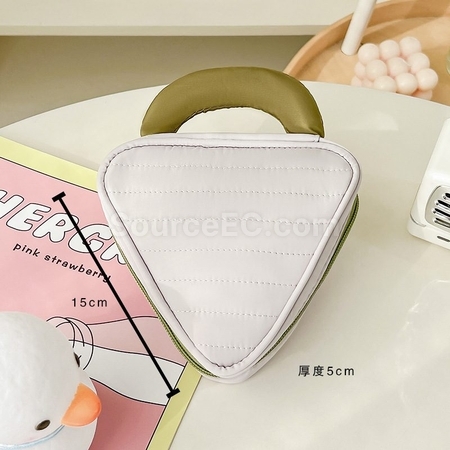 禮品訂造三角形手提化妝包紀念品