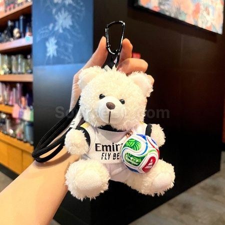 禮品訂造足球小熊掛件鑰匙圈紀念品