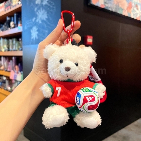 禮品訂造足球小熊掛件鑰匙圈紀念品