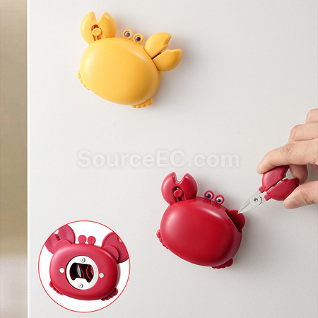 禮品訂造螃蟹開瓶器開箱器剪刀三合一磁吸冰箱貼紀念品