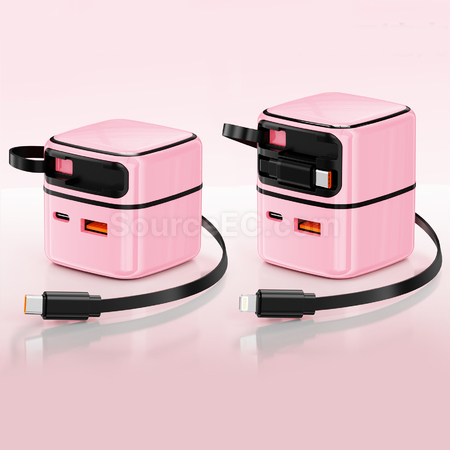 禮品訂造35W氮化鎵抽拉式充電器紀念品