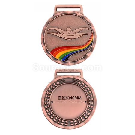 禮品訂造游泳金屬獎牌紀念品