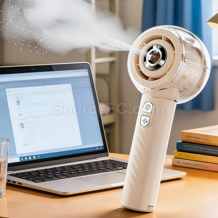 禮品訂造手持高速製冷噴霧風扇紀念品