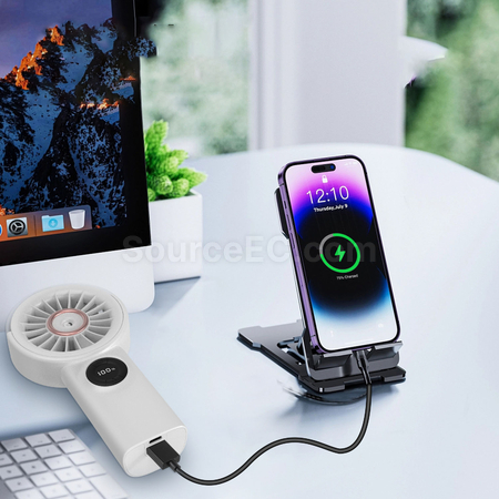 禮品訂造手持充電噴霧風扇紀念品