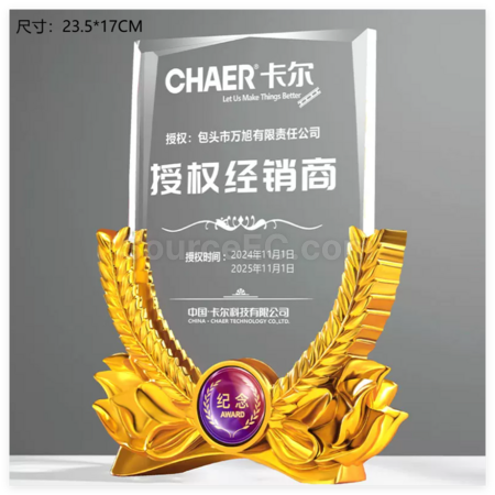 禮品訂造創意水晶錦旗獎座紀念品