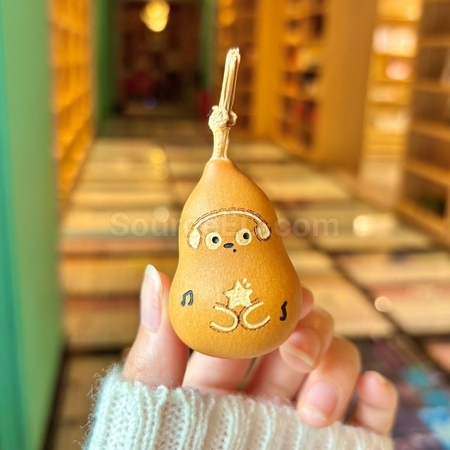 禮品訂造天然葫蘆掛件鑰匙圈紀念品