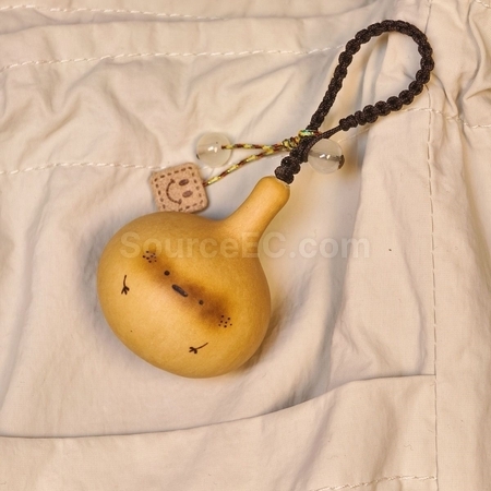 禮品訂造天然葫蘆掛件鑰匙圈紀念品