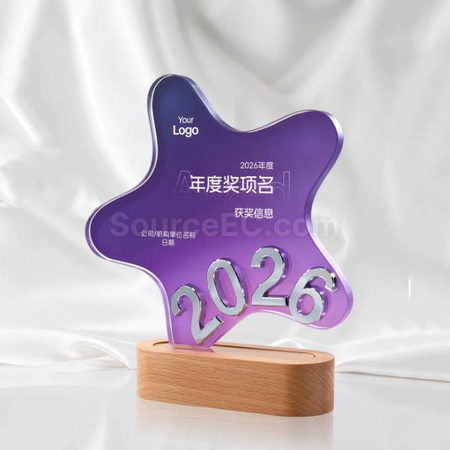 禮品訂造2026水晶獎座紀念品