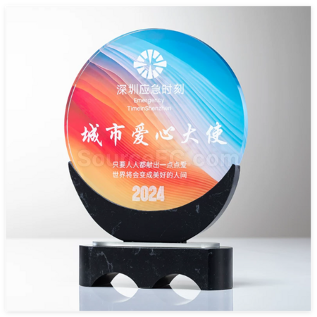 禮品訂造水晶大理石獎座紀念品