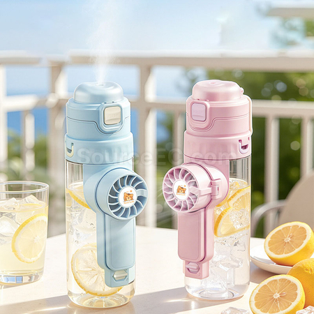 禮品訂造降溫噴霧水樽風扇紀念品