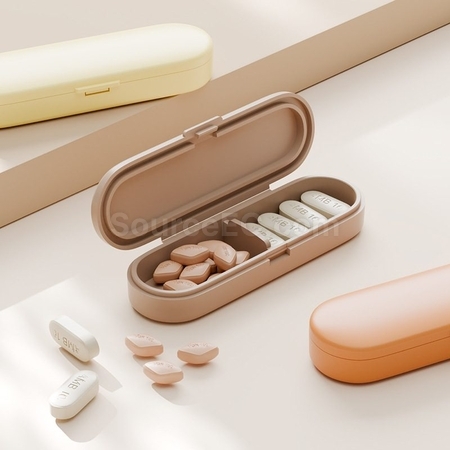 禮品訂造旅行隨身避光藥片收納盒紀念品