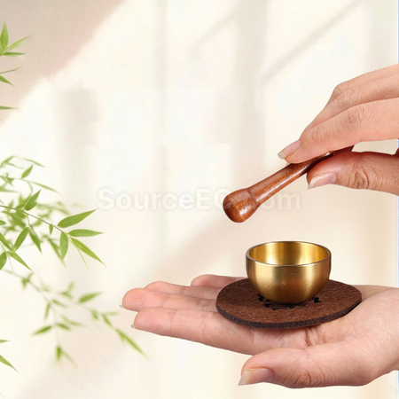 禮品訂造迷你黃銅頌缽減壓冥想缽紀念品