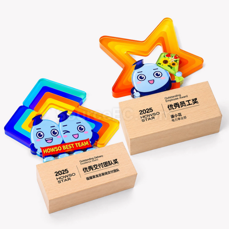 禮品訂造卡通亞克力獎座紀念品
