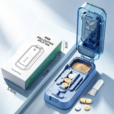 禮品訂造一分二三四磨藥切藥器藥盒紀念品