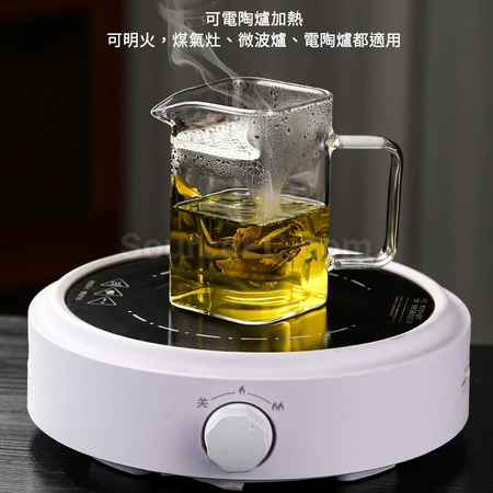 禮品訂造月牙過濾玻璃茶壺玻璃杯套裝紀念品