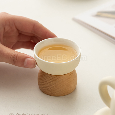 禮品訂造奶油風功夫茶具禮盒組紀念品