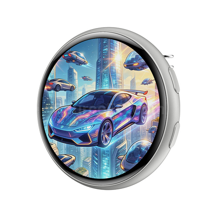 禮品訂造1.50吋全觸控電子徽章-可磁吸紀念品