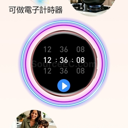 禮品訂造1.50吋全觸控電子徽章-可磁吸紀念品