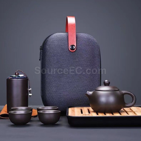 禮品訂造紫砂旅行茶具套裝紀念品