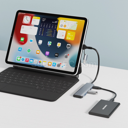 禮品訂造雙接頭USB+Type-C四合一HUB集線器紀念品