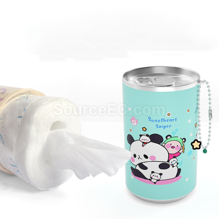 禮品訂造卡通小桶濕巾紀念品