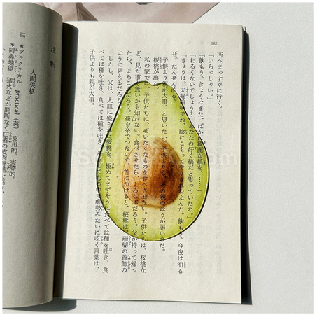 禮品訂造半透亞克力水果書籤紀念品