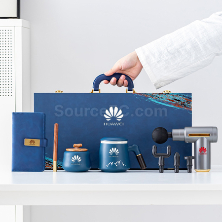 禮品訂造筋膜槍辦公杯筆記本五件套紀念品