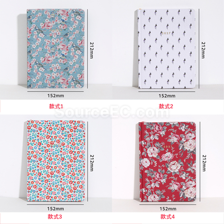 禮品訂造A5布藝碎花筆記本紀念品