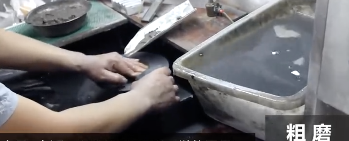 crystal_trophy_production_process_rough_grinding