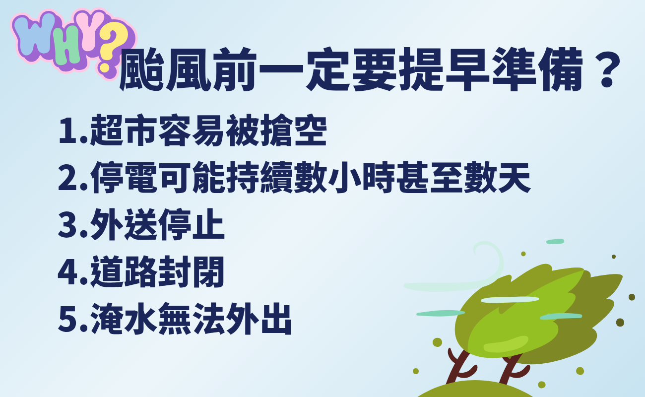 颱風天準備什麼、颱風物資、防颱物資、防災包、手電筒推薦、行動電源推薦、防水背包、防災用品、停電準備、停水準備