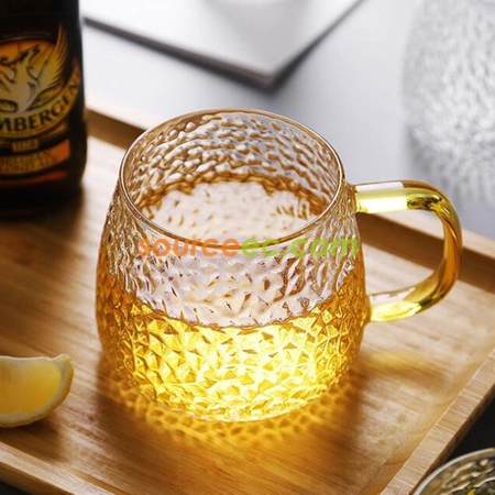 禮品訂造雪點錘紋泡茶杯紀念品